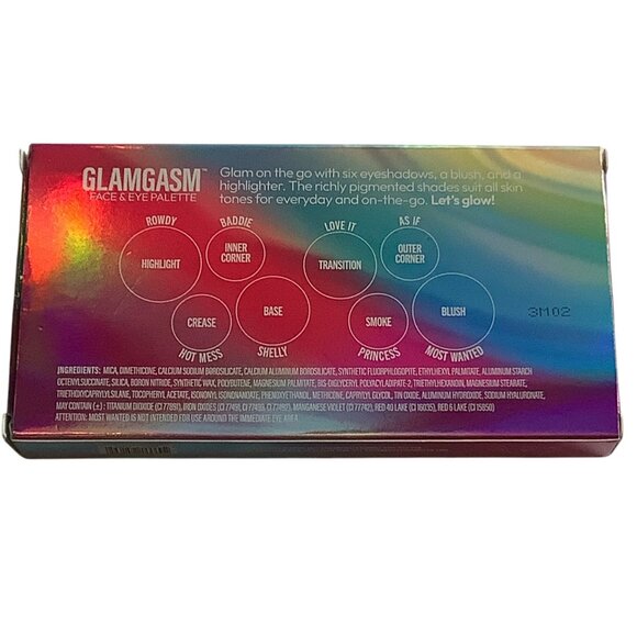 Formula Z Glamgasm Face & Eye Palette Six Eyeshadows Blush Highlighter 5.5g NEW - Picture 3 of 7